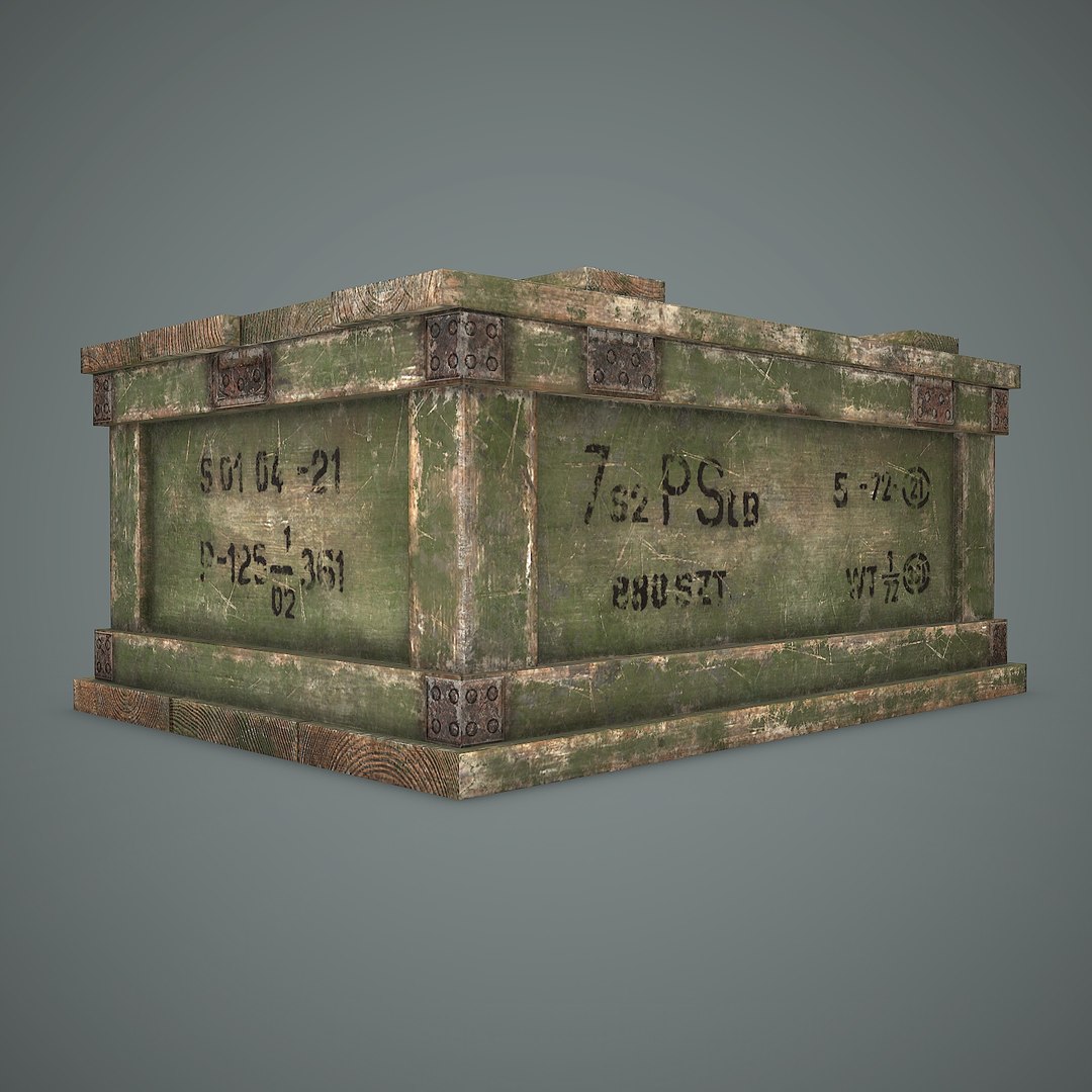 3D Military Box Ar Model - TurboSquid 1295674