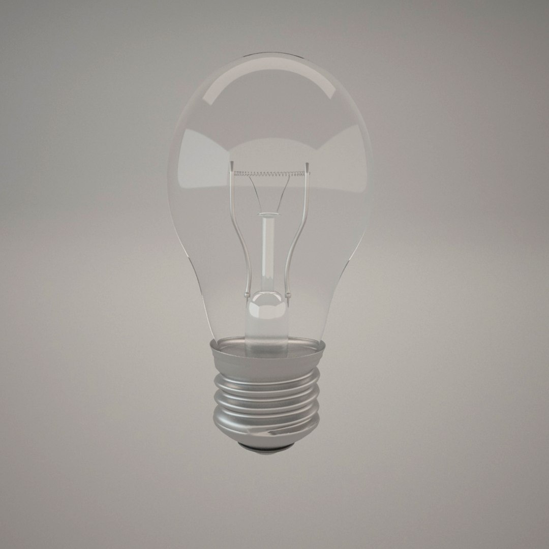 realistic light bulb 3d model