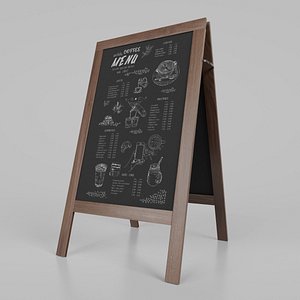 Customizable Regular Wooden A-Frame Chalkboard Sign