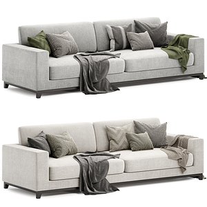 Dallas 4 seater sofa 3D model