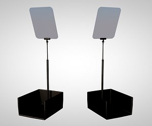 3D teleprompter speaker speaking