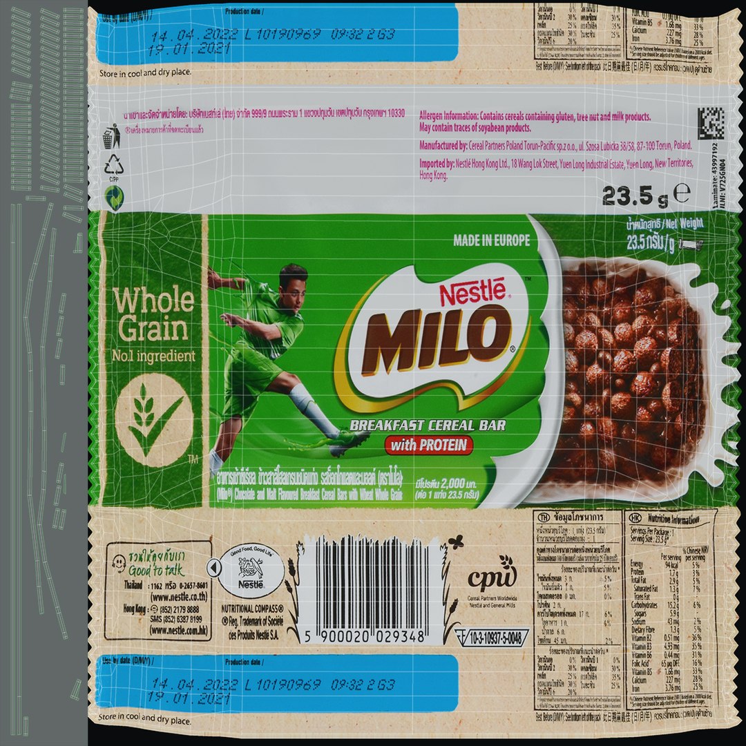 3D Koko Krunch and Milo Cereal Bar 25g https://p.turbosquid.com/ts-thumb/HI/v2L1kO/Ug/milocerealbar25g_f0004/jpg/1631714112/1920x1080/fit_q87/c4de96bad2aa63245e2ed1ac4349a55c02b91a2d/milocerealbar25g_f0004.jpg