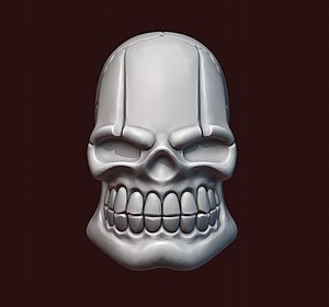 3D Skull stylized model