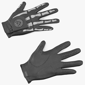 Lying Black Asher Premium Golf Gloves model