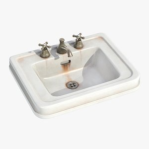 3D Old Hospital sink model