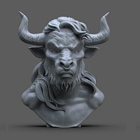 Minotaur Bust