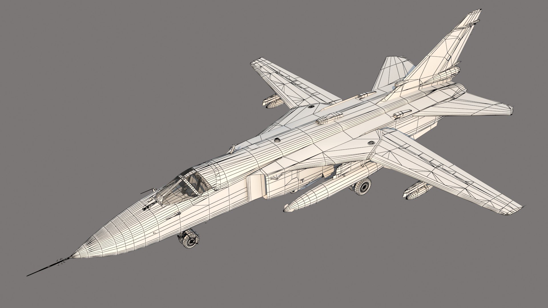 3D Su-24 M Fencer model https://p.turbosquid.com/ts-thumb/HJ/3uMjUA/0U/wire1/jpg/1706641109/1920x1080/fit_q87/aae0f871bf12b3675130ca8ab0f06c7f43120b59/wire1.jpg