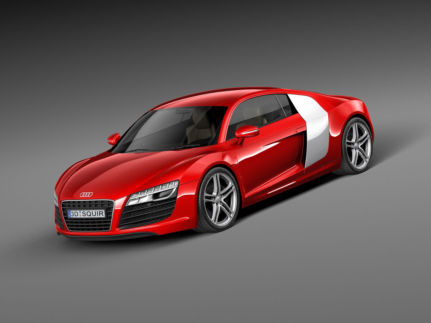 Audi R8 Coupe Supercar C4d