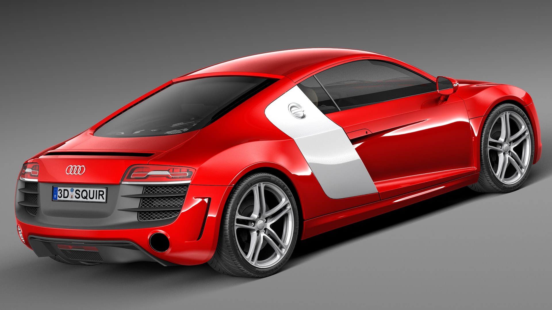 Audi R8 Coupe Supercar C4d