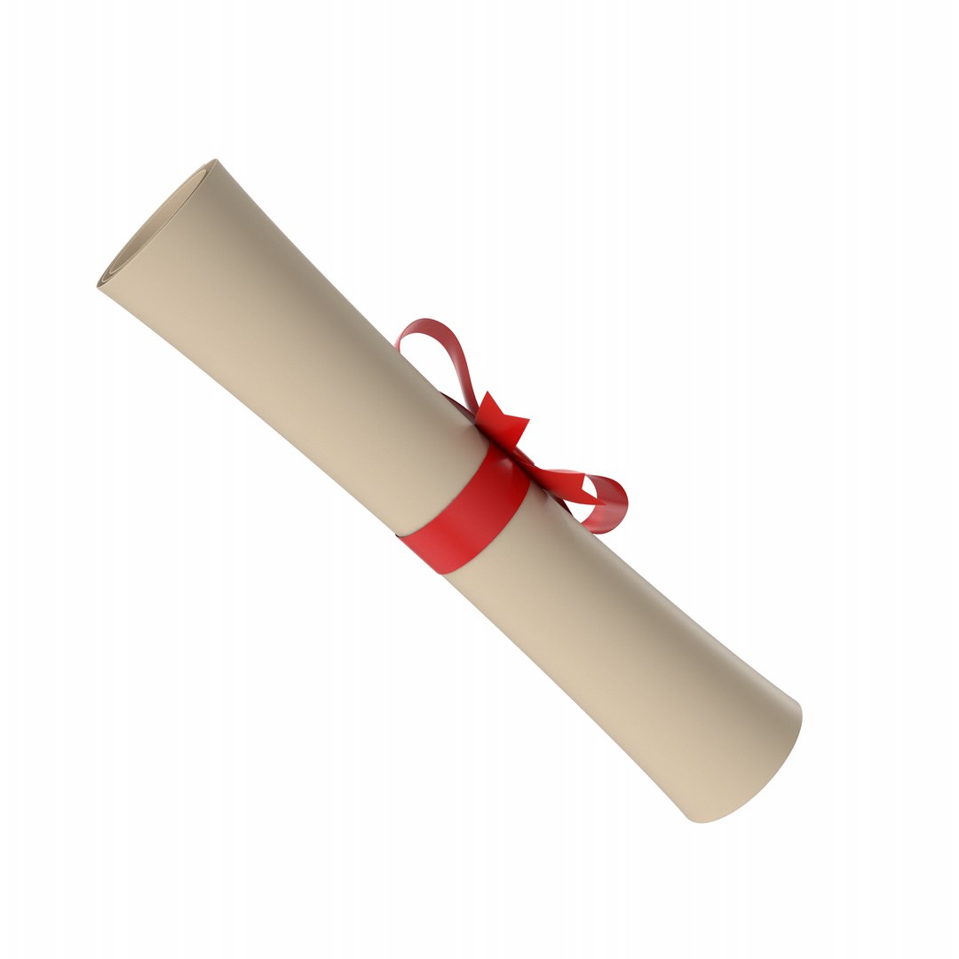 Scroll Certificate 3D Model - TurboSquid 2046123