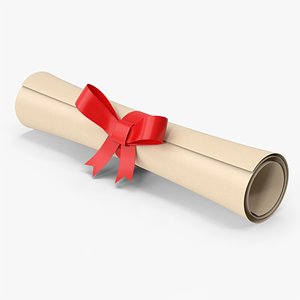 Scroll Certificate 3D model