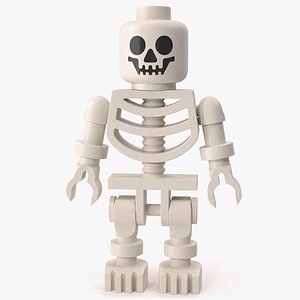 3D original lego skeleton minifigure