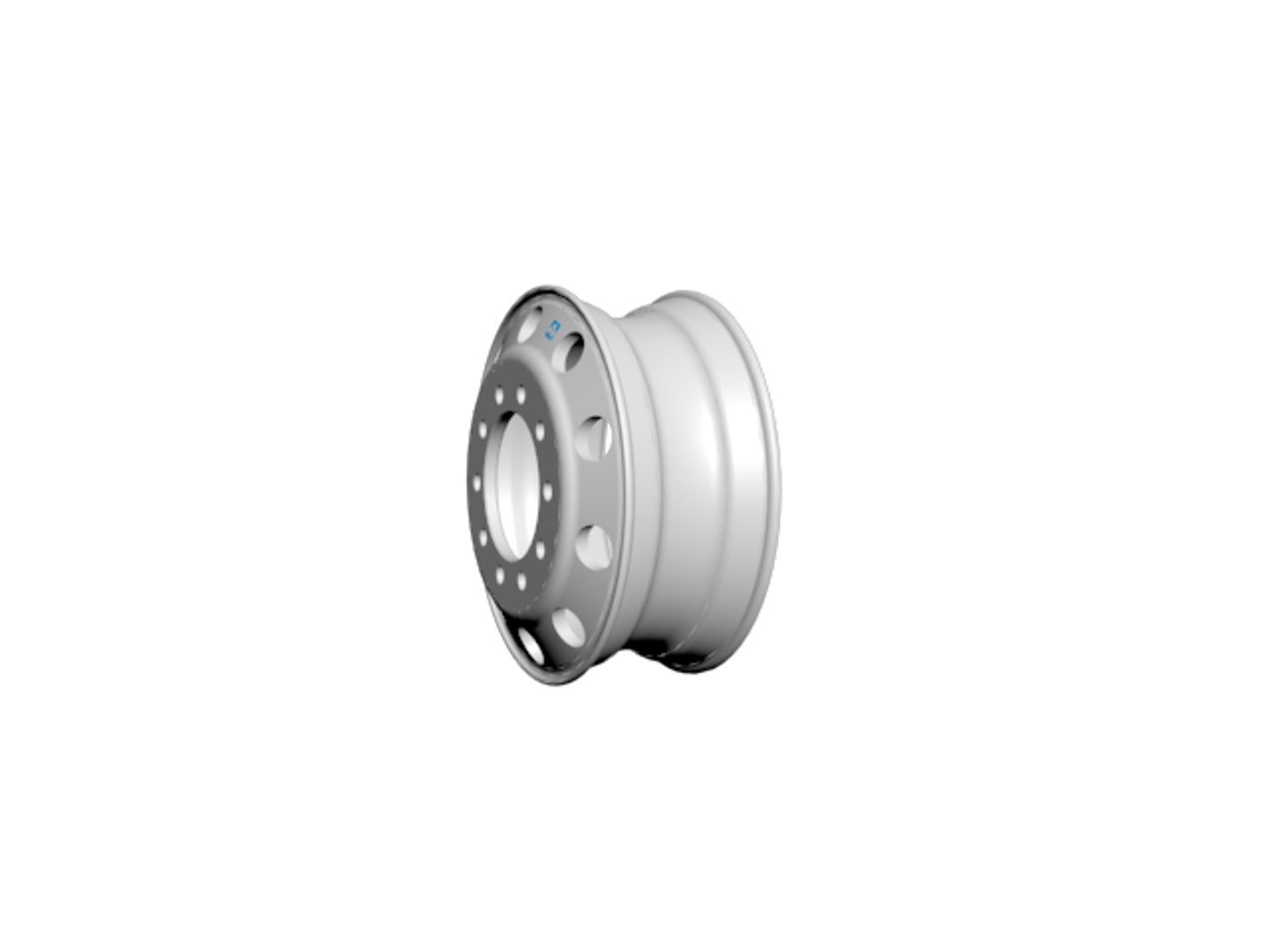 3d Alcoa Wheels Semi Model