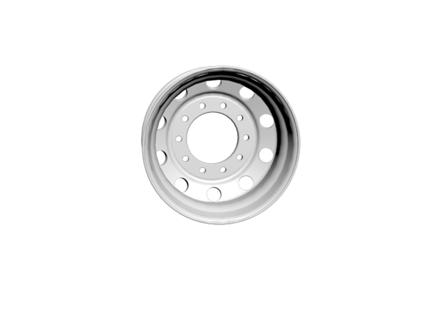 3d Alcoa Wheels Semi Model