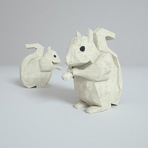 3D paper squirrel