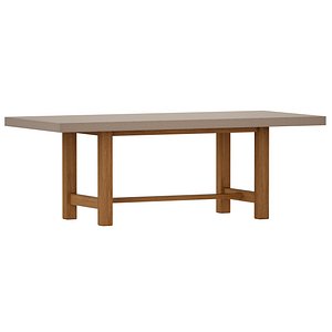 Caicos Cement Top Dining Table