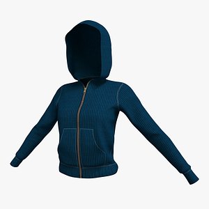 Hooded Zip Up Sweatshirt