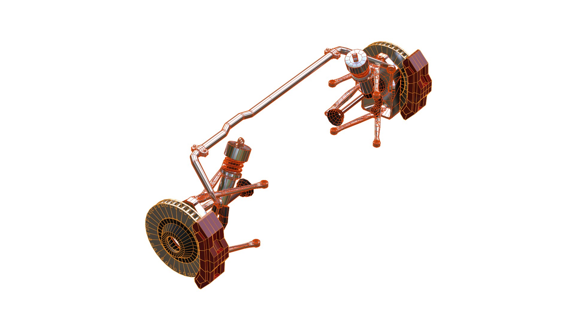 Suspension system model - TurboSquid 2103720