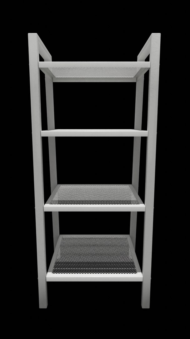 Free 3D Scandinavian Shelf Rack - TurboSquid 2157768
