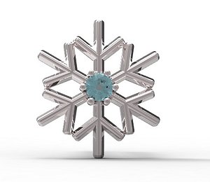 Earrings Ear Stud gold Snowflake