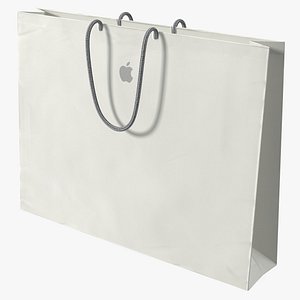 Apple Store Retail Paper Bag Large 3D model