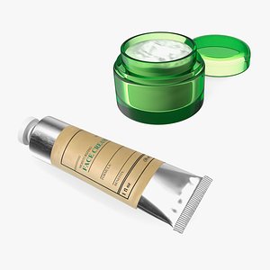 3D Face Creams Collection model