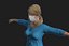 Personaje de juego en 3D con enfermera y mujer