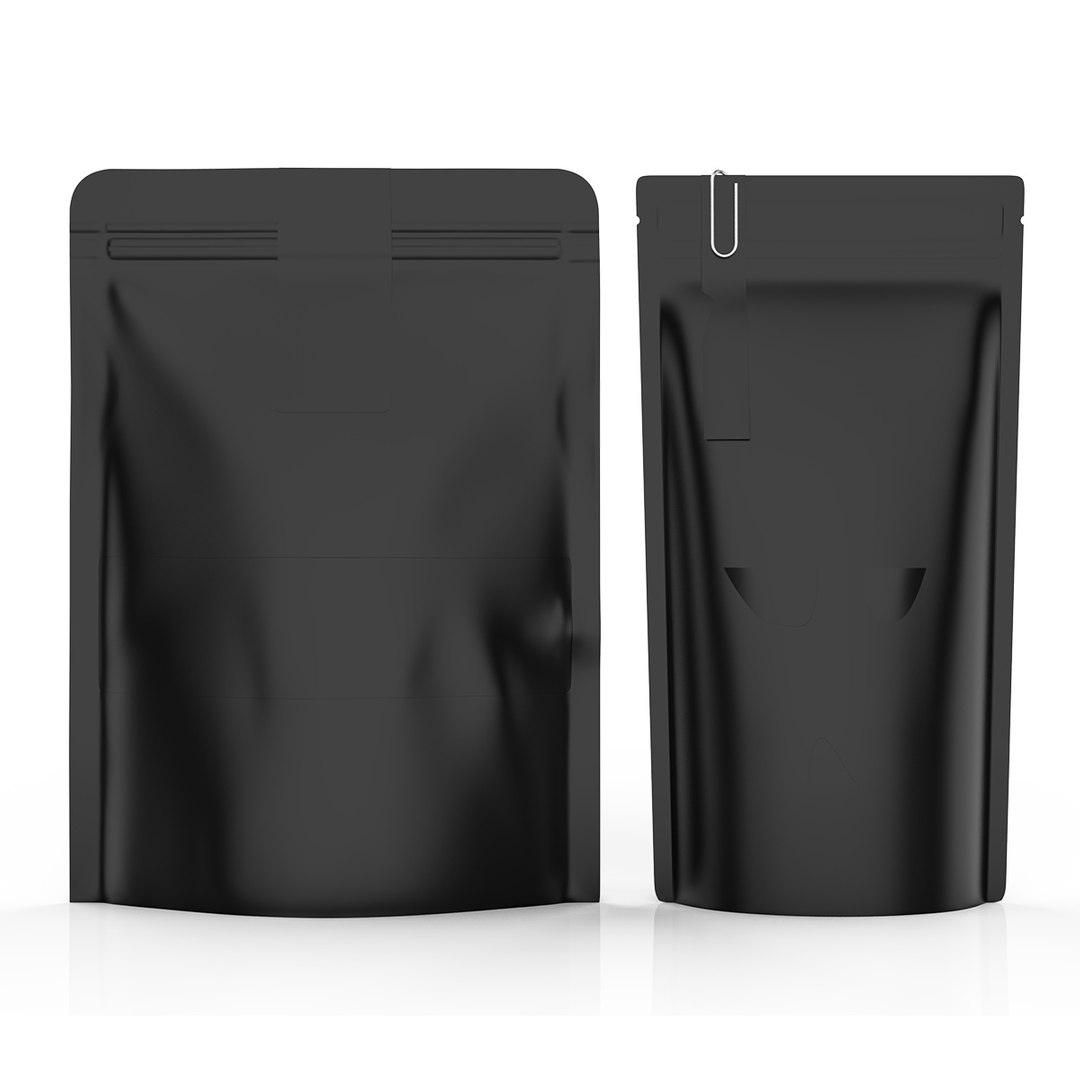 3D Zipper Pouch Packaging Bag TurboSquid 2029981