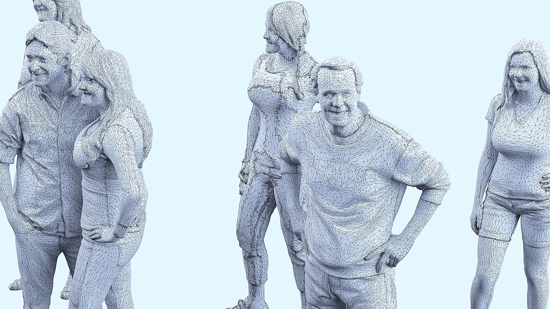 A Crowd Of People X15 3D Model - TurboSquid 2387201
