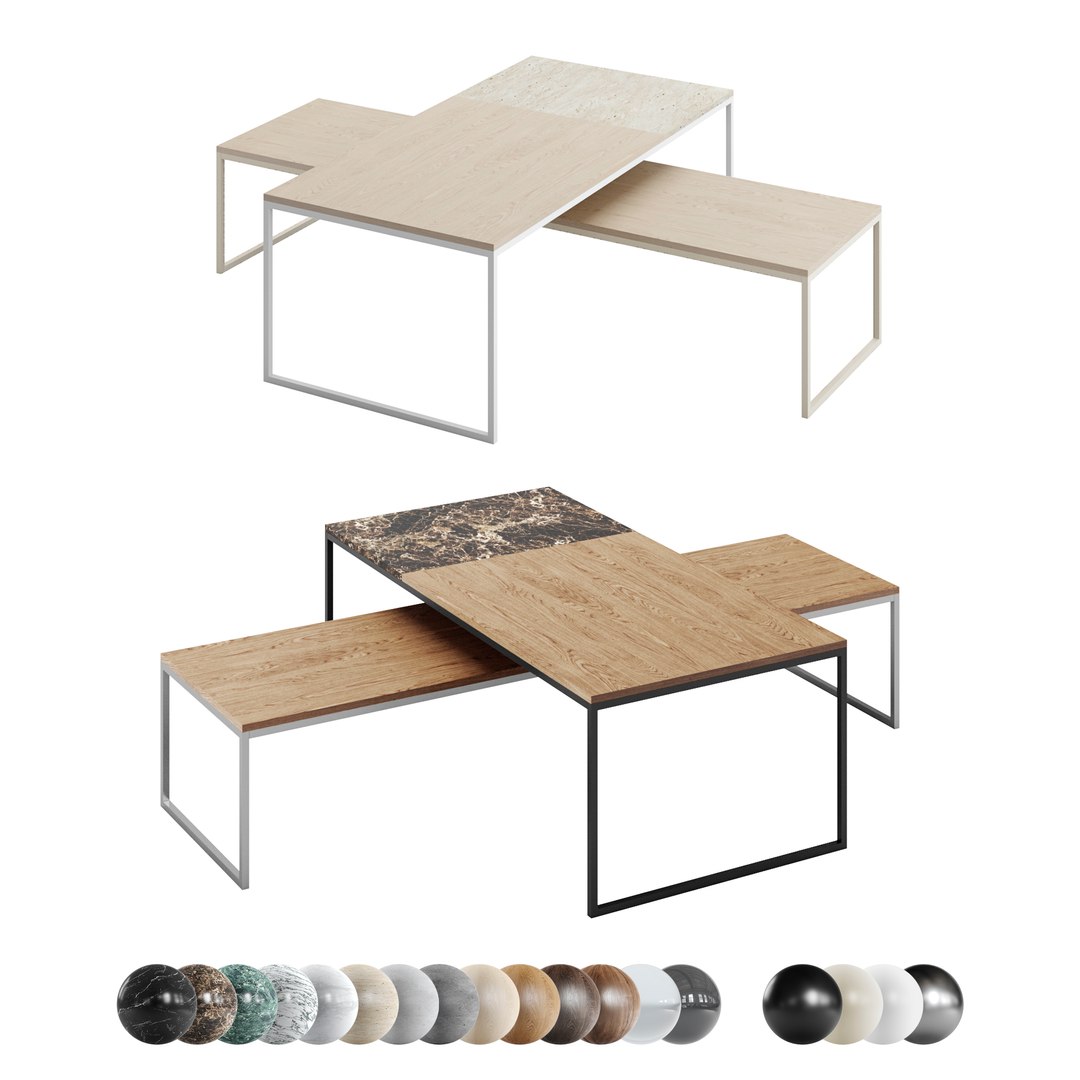 Bolia Coffee Table Como3 Model - TurboSquid 2023483