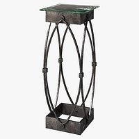Wrought iron nightstand