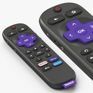 Roku Remote Control in View Black