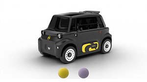 3D Citroen Ami Rip Curl 2026 model