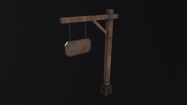 3D model Medieval sign