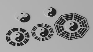 Tai Chi Yin Yang Bagua Tao 3D model