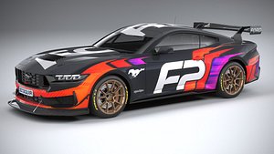3D Ford Mustang GT4 Racecar 2024