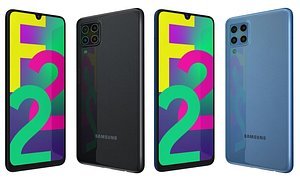 3D Samsung Galaxy F22 All Colors model