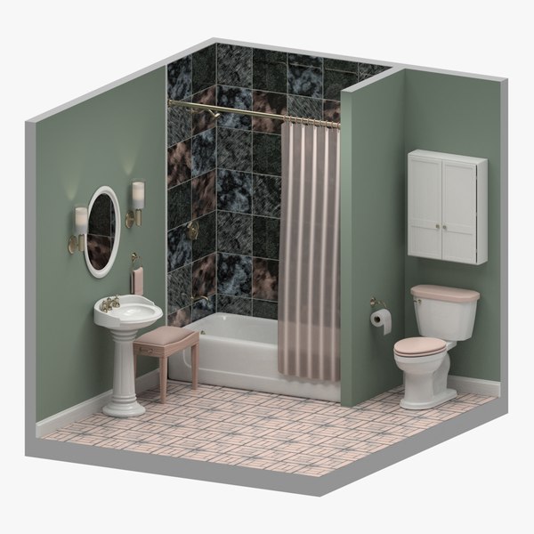 Free Blender Bathroom Models TurboSquid