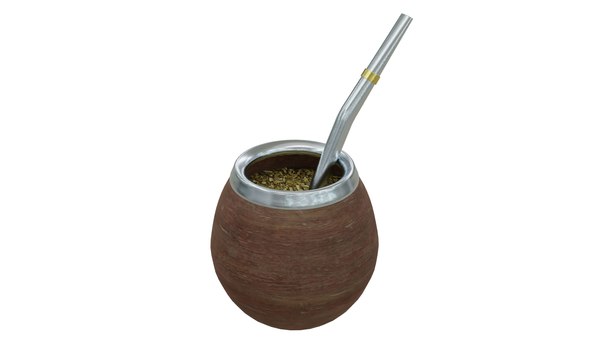 Photorealistic Mate with Straw and Yerba Mate model - TurboSquid 1715737