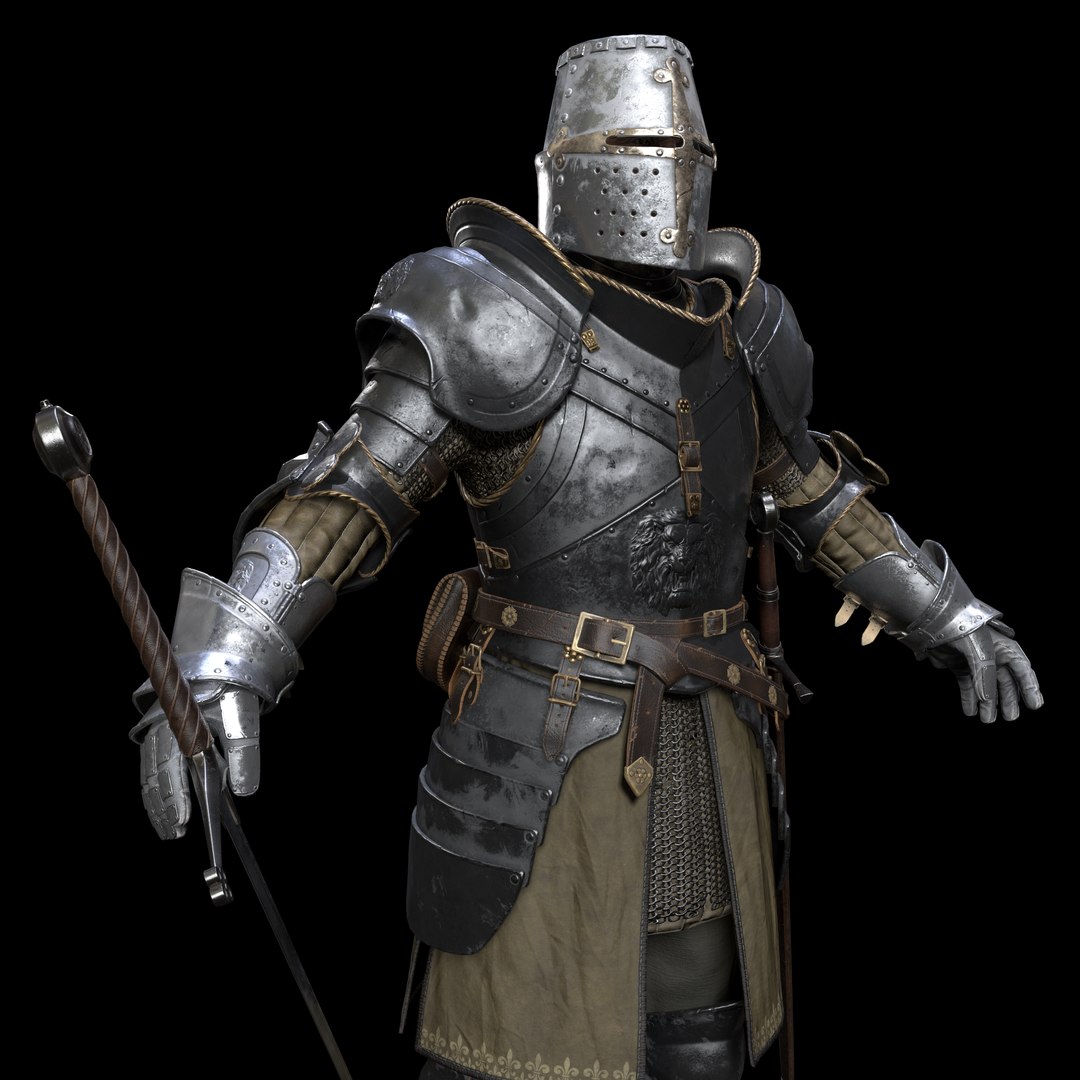 Knight character pbr ready 3D model - TurboSquid 1479361