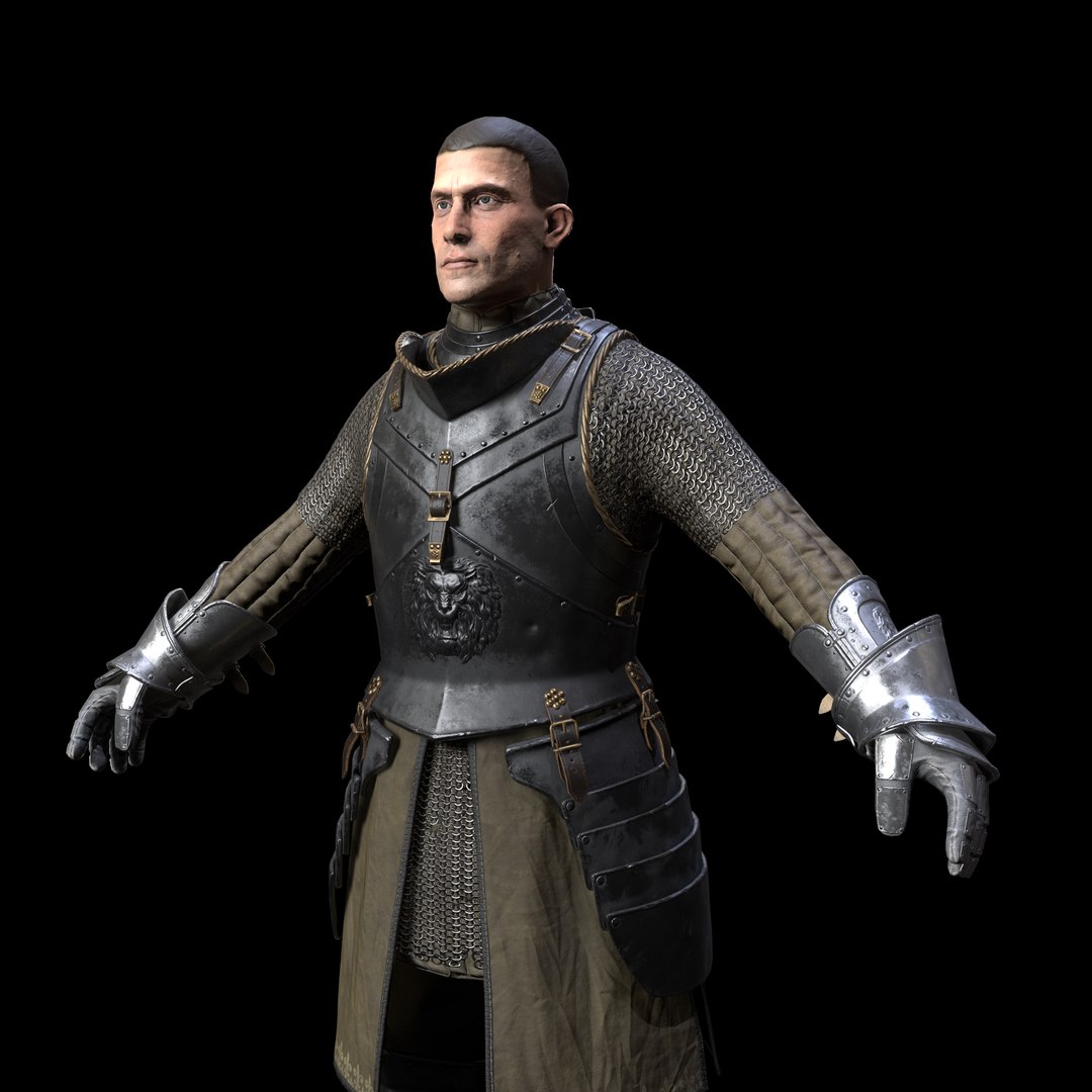 Knight character pbr ready 3D model - TurboSquid 1479361