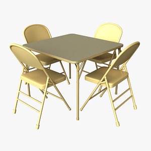 folding table chairs model