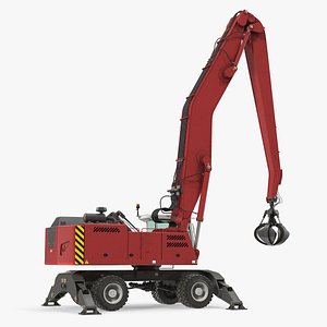 Material Handler Rigged 3D Model