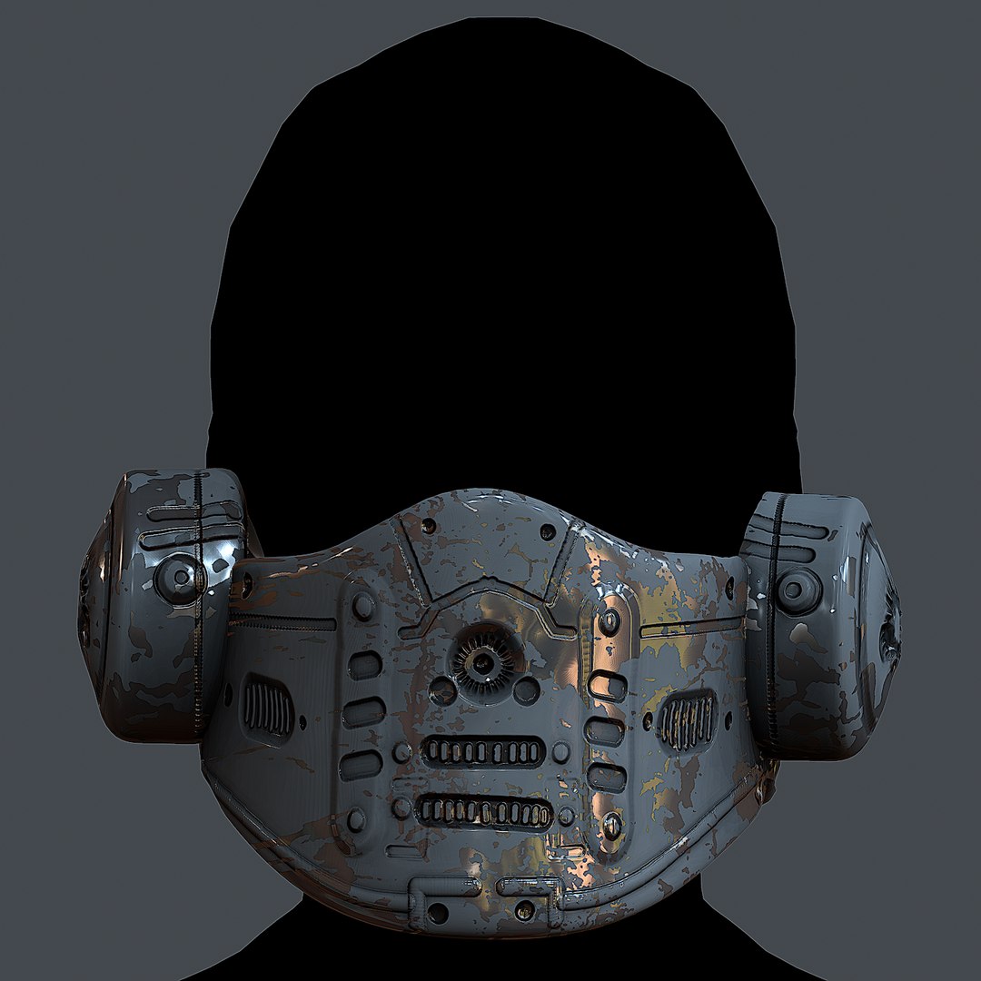 3D Gas mask respirator scifi mode model - TurboSquid 1758399