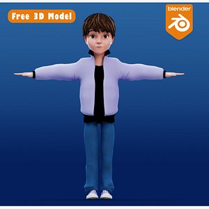 3D Cartoon Kid character