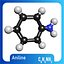 Aniline 3D C6H5NH2 3D model 3D