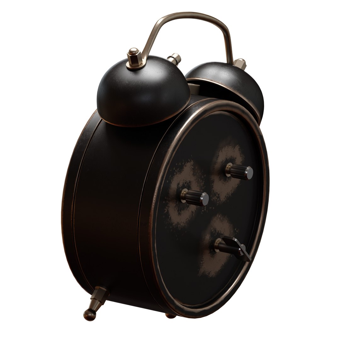 Old antique alarm clock 3D model https://p.turbosquid.com/ts-thumb/HK/QMZwj3/cy/c0008/jpg/1697870102/1920x1080/fit_q87/bb04ad326374dba2dd3c764de16c55e51a060818/c0008.jpg