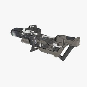 Science Fiction Handheld Heavy Machine Gun 3D model