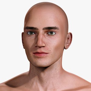 realistic man rigged human 3D model