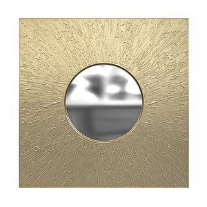 3D mirror huli brass brabbu